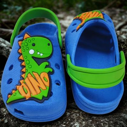 Imagem de Babuche Infantil Menino Crocodilo Anatômico Flexível e Leve