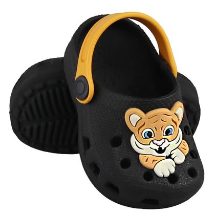 Imagem de Babuche Infantil Menino Tigre Macio Flexível Antiderrapante Masculino