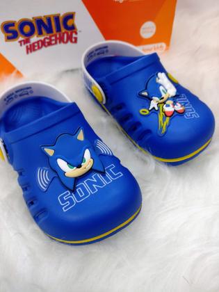 Imagem de Babuche Infantil Preto Sonic Speed Grendene Kids 22594
