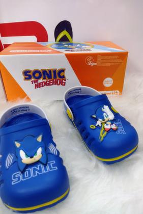 Imagem de Babuche Infantil Preto Sonic Speed Grendene Kids 22594