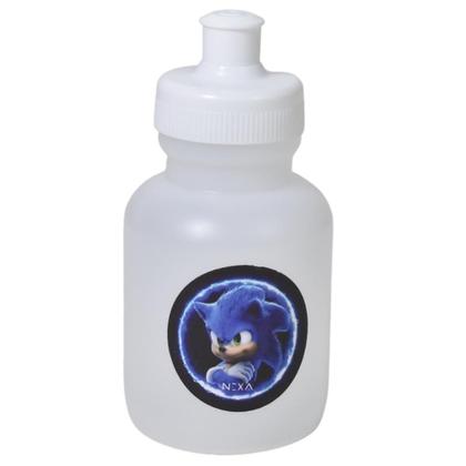 Imagem de Babuche Infantil Sandália Papete Kit Lancheira Com Squeeze E Pulseira Sonic Menino Azul