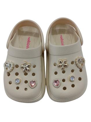 Imagem de Babuche Molekinha Clog Pingente Creme 2591103