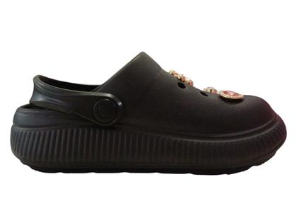 Imagem de Babuche Molekinha Clog Pingente Preto 2591103