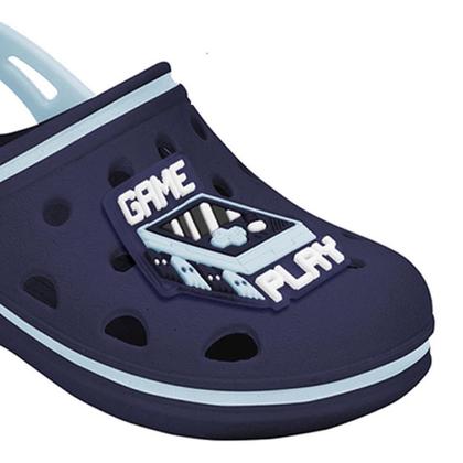 Imagem de Babuche Pop Kids Wboys Marinho/Azul Acqua