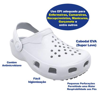 Imagem de Babuche Profissional SoftWorks Mania Com Perfuros Conforto Antiderrapante Trabalho EVA BB31