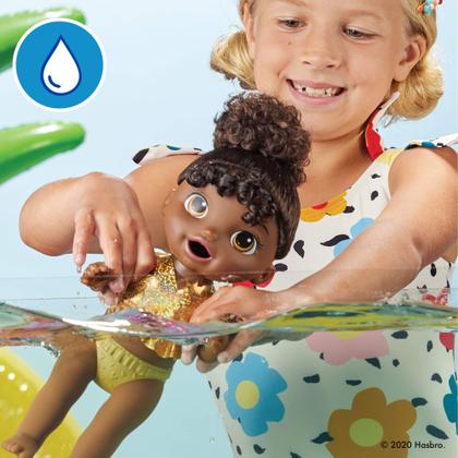 Imagem de Baby Alive Sunshine Snacks Doll, Eats and Poops, Summer-Themed Waterplay Baby Doll, Ice Pop Mold, Toy for Kids Ages 3 and Up, Black Hair