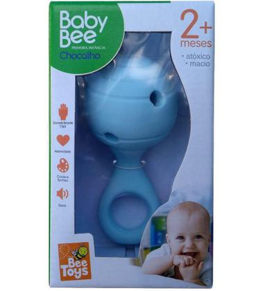 Imagem de Baby Bee Chocalho Bola - Bee Toys Azul