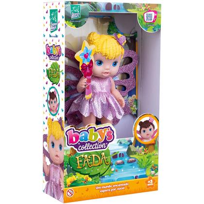 Imagem de Baby Coleção Fadinha Boneca Divertida Com Asas Super Toys
