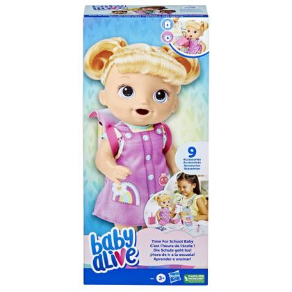Imagem de Baby Doll Baby Alive Time for School 30 cm com acessórios