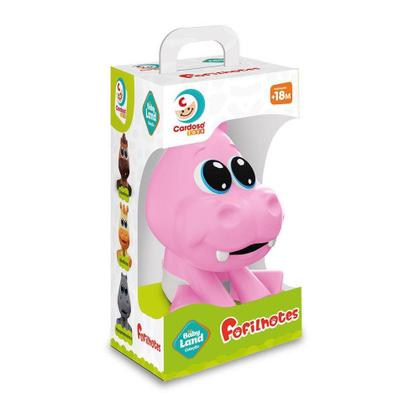 Imagem de Baby Land Fofilhotes Hipopotamo Rosa 3095 - Cardoso