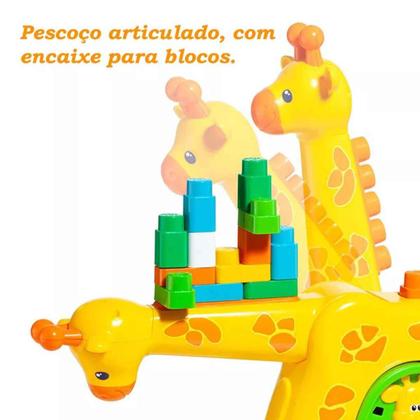 Imagem de Baby Land Girafa De Atividades Com Blocos  Cardoso Toys  Brinquedo Para Bebês +24 Meses