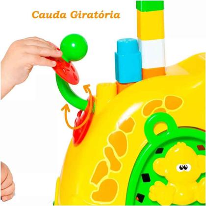 Imagem de Baby Land Girafa De Atividades Com Blocos  Cardoso Toys  Brinquedo Para Bebês +24 Meses