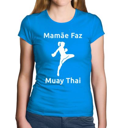 Imagem de Baby Look Algodão Mamãe Faz Muay Thai - Foca na Moda