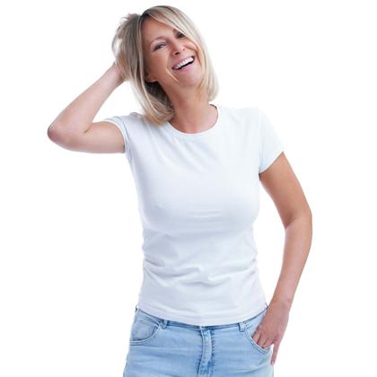 Imagem de Baby Look Branca Lisa Feminina Adulto Algodão com Poliéster