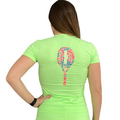 Imagem de Baby Look Dry Cool Raquete Verde Neon
