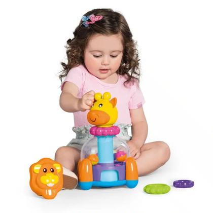 Imagem de Baby Mix Brinquedo Didático Interativo Para Bebês Jogo De Encaixar E Apertar