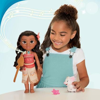 Imagem de Baby Moana Boneca Infantil Articulada Colorida Para Crianças