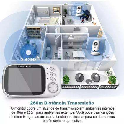 Imagem de Baby Monitor VB603 - Babá Eletrônica com Monitor 110V/220V e Visão Noturna