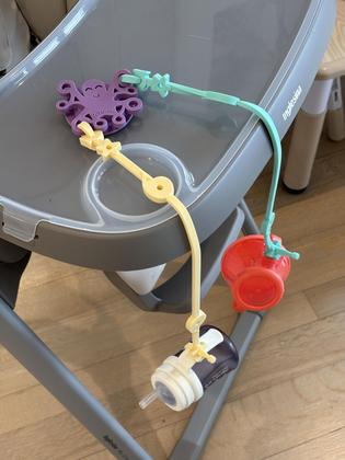 Imagem de Baby Tether Set Octopal Sucction Cup Anchor com 2 alças, sem BPA