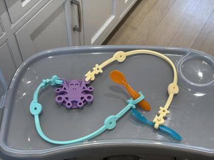 Imagem de Baby Tether Set Octopal Sucction Cup Anchor com 2 alças, sem BPA