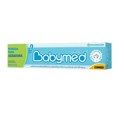 Imagem de Babymed Pomada tratamento kit com 3x45g Azul Bebê Menino