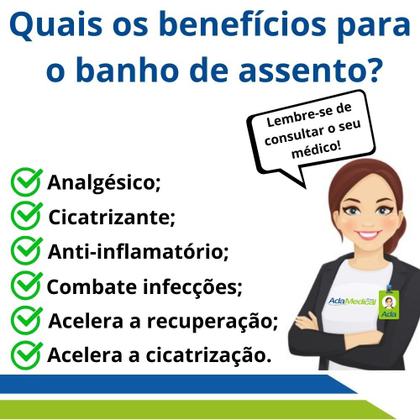 Imagem de Bacia Bidê para Banho de Assento Portátil Azul Hemorroidas Longevitech - BA-AZ