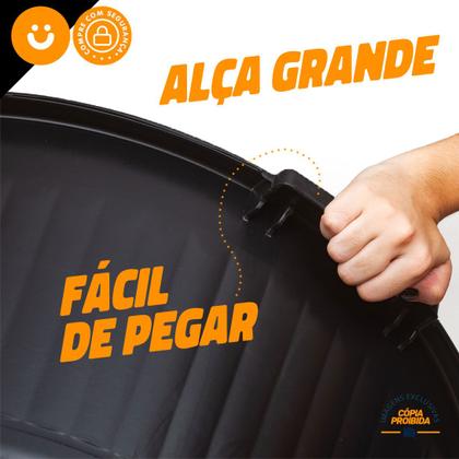 Imagem de Bacia De Plastico Grande Reforçada Multiuso C Alça 80l