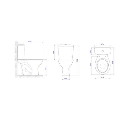 Imagem de Bacia Para Caixa Acoplada Izy Branco - Deca