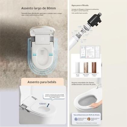 Imagem de Bacia Sanitária Inteligente de Luxo - Smart Toilet com Tampa Automática e Função Bidê