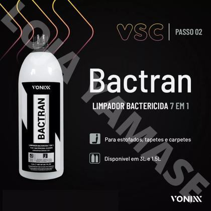 Imagem de Bactran 1,5L Vonixx Kit para Limpeza Automotiva Domiciliar Banco Sofa Cama Colchao Tapete Carpes Estofados