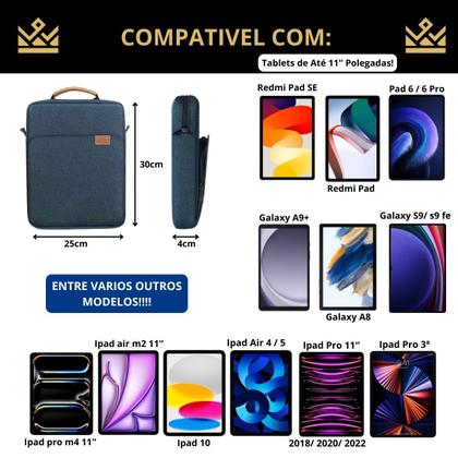 Imagem de Bag Bolsa com alça para Tablets de 11'' Polegadas - Premium