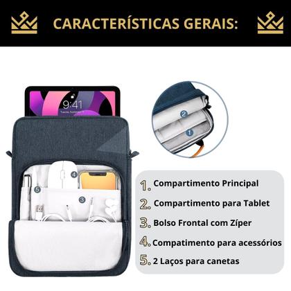 Imagem de Bag Bolsa com alça para Tablets de 11'' Polegadas - Premium