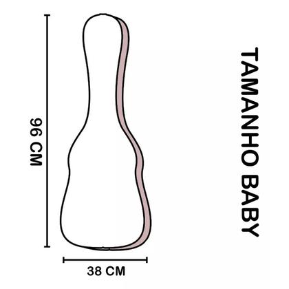 Imagem de Bag Capa Almofadada Para Violão Giannini Baby Bege Com Alças