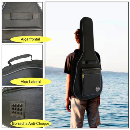 Imagem de Bag Capa Violão Classico Nylon - Super Luxo Ch200 Alcochoado