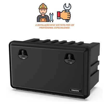 Imagem de Bagageiro Caixa Box Baú Maleiro Pickup Just PP Com suporte