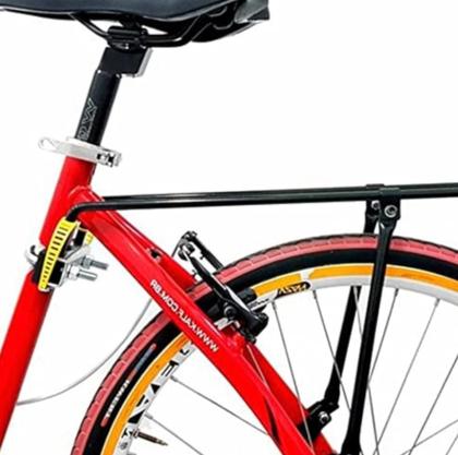 Imagem de Bagageiro Para Bicicleta Traseiro Em aço e polietileno