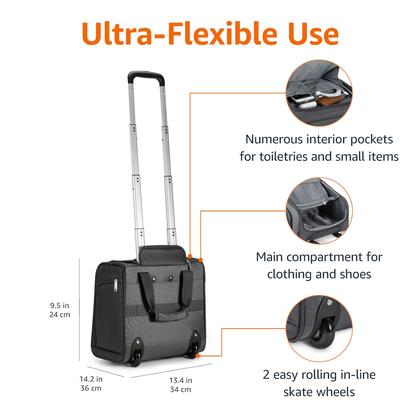 Imagem de Bagagem Amazon Basics Underseat Carry-On de 14 polegadas preta