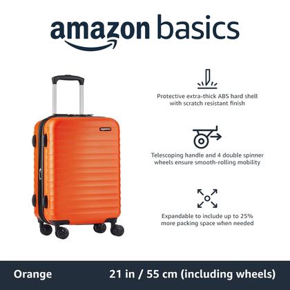 Imagem de Bagagem de mão expansível e rígida Amazon Basics de 21 polegadas
