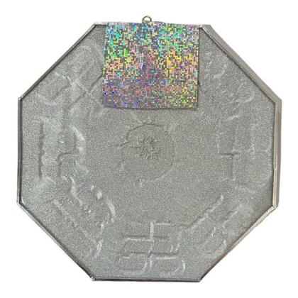 Imagem de Baguá Octogonal Feng Shui Vidro Espelho 16 cm- Escolha a Cor