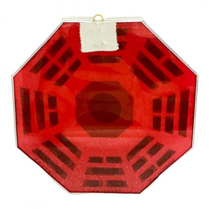 Imagem de Baguá Octogonal Feng Shui Vidro Espelho 16 cm- Escolha a Cor