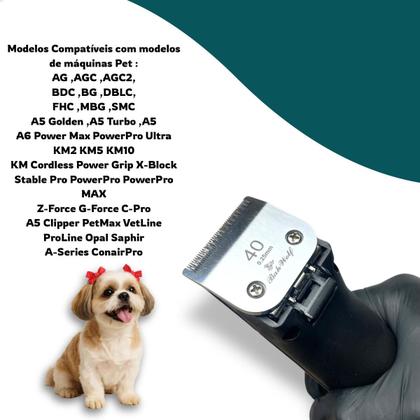 Imagem de Bahwolf Lâmina de Tosa Pet 1 Unidade  Escolha 10, 30, 40, 4F, 5F ou 7F Compatível com KM5 KM10 AGC2 AGC2 ,A5 ,A6 e outras Classic Speed