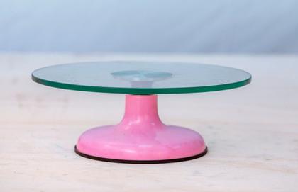 Imagem de Bailarina Para Bolo Boleira De Vidro 30 cm + Kit Espátulas Confeiteiro + Tubular