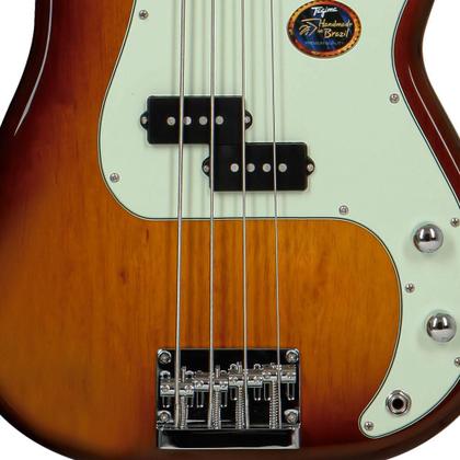 Imagem de Baixo 4 Cordas Tagima TPB4 HB Honey Burst Mint Green Escala Escura