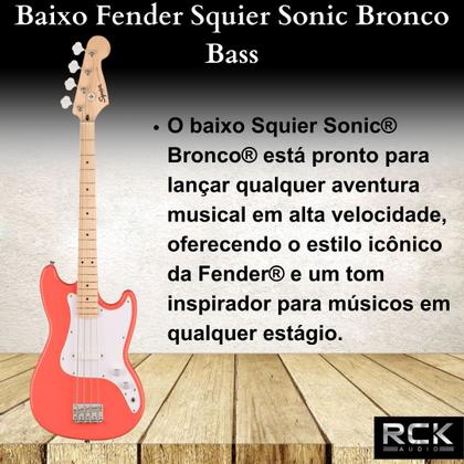Baixo Fender Squier Sonic Bronco Bass - Contrabaixo - Magazine Luiza