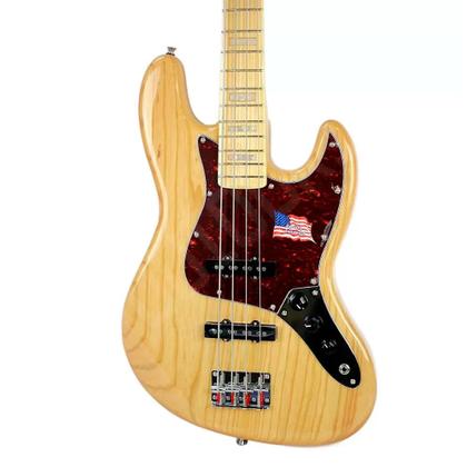 Baixo SX Jazz Bass 4 Cordas SJB75 NA TOR Natural com Escudo