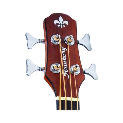 Imagem de Baixolão Strinberg SB240C NS EletroAcústico de 4 Cordas Natural Fosco