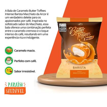 Imagem de Bala De Caramelo Butter Toffees Intense Barista Macchiato - Arcor 500g