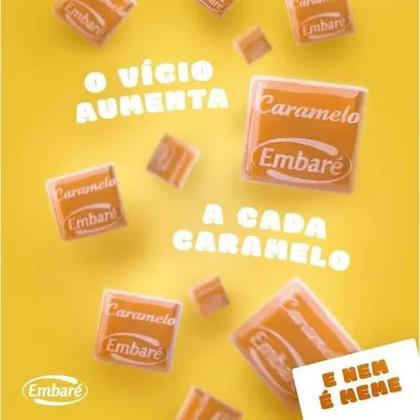 Imagem de Bala De Caramelo De Leite Embaré Mastigável 660g