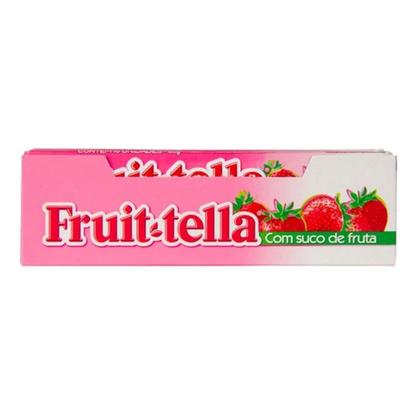 Imagem de Bala Fruit tella de Morango Mastigável Embalagem com 16 Unidades