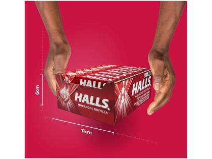 Imagem de Bala Halls Morango 28g Display 21 Unidades